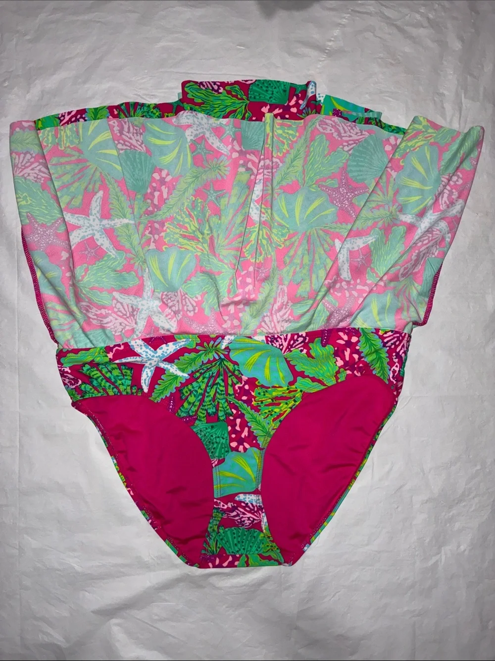 Stella Parker Women’s Pink Tropical Swim Skort Set